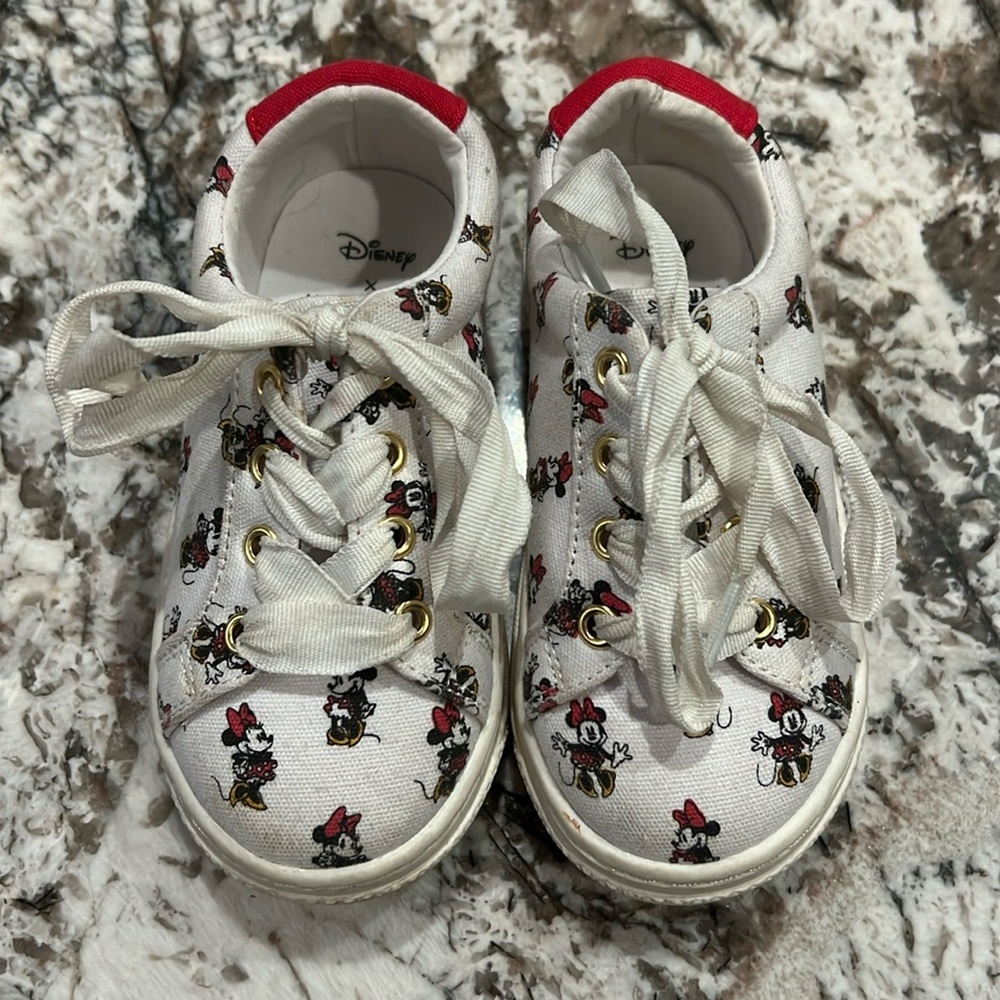 Janie and Jack Minnie Mouse Sneakers Sz 7
